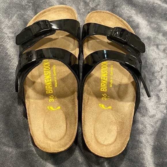 Birkenstock Papillio Black sandals size 5-5.5 - Picture 2 of 4
